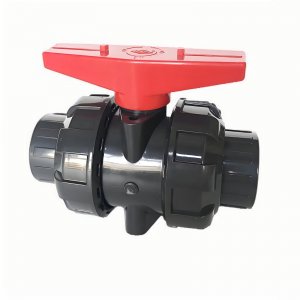 帶平臺的UPVC承插球閥，可加裝電氣動執(zhí)行