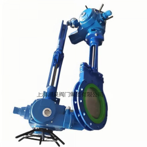 電動刀閘閥PZ973-16 DN350，DN400排渣、處理顆